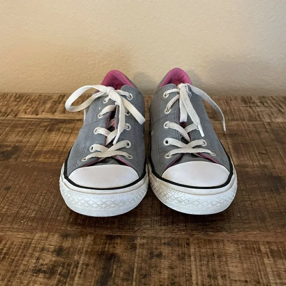 Converse All Star Youth Kids Girls Pink & Gray